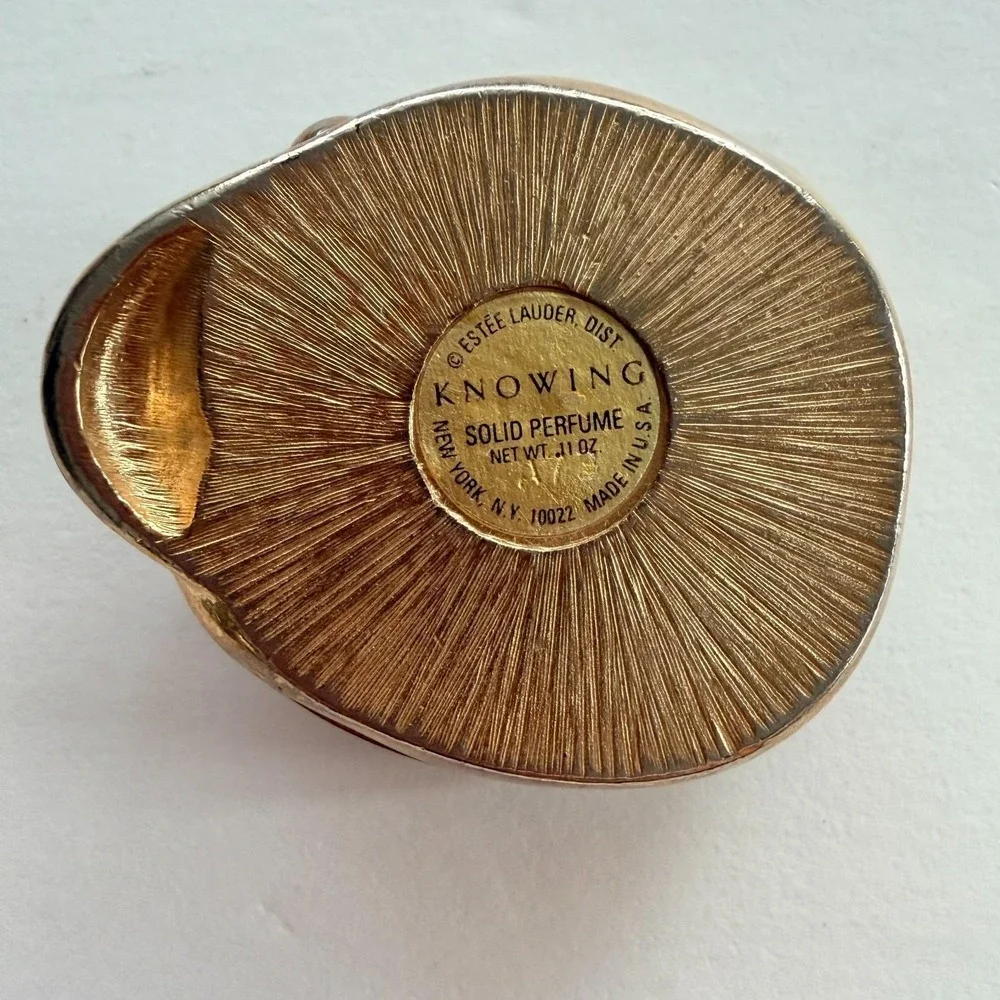 Vintage Estée Lauder Knowing Panda Solid Perfume Compact .11 oz